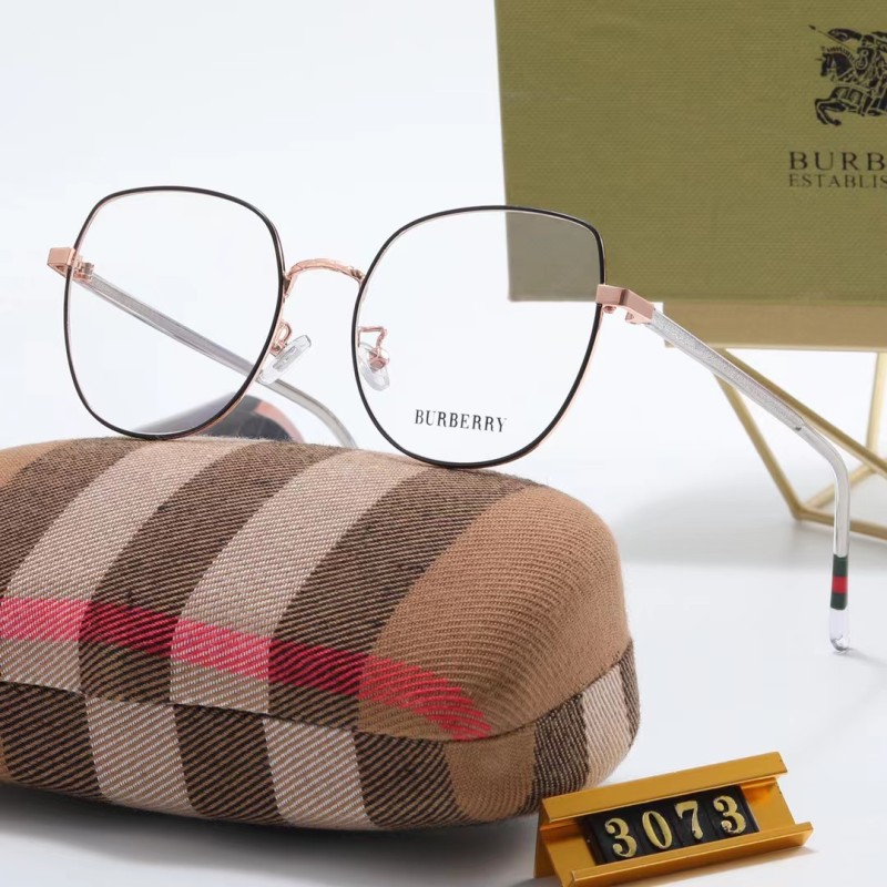 BURBERRY Champagne PC Clear AC Women's Outdoor Retro Sunglasses