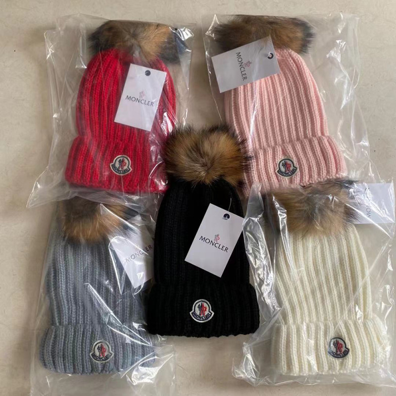 Men Women Beanie Hat Winter Wool Knitted Baggy Pull On Soft Caps