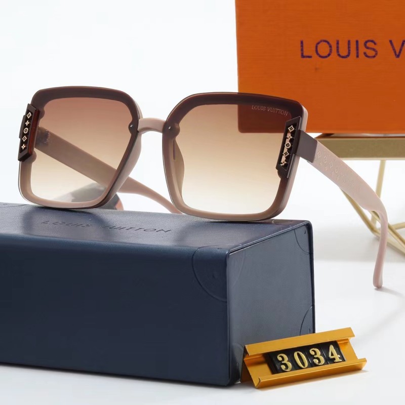 LOUIS VUITTON S Black PC Multi AC Women's Outdoor Square Sunglasses