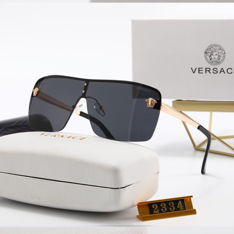 VERSACE Champagne PC Multi AC Women's Outdoor Rimless Sunglasses