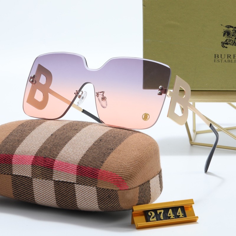 BURBERRY Champagne PC Multi AC Women's Outdoor Rimless Sunglasses