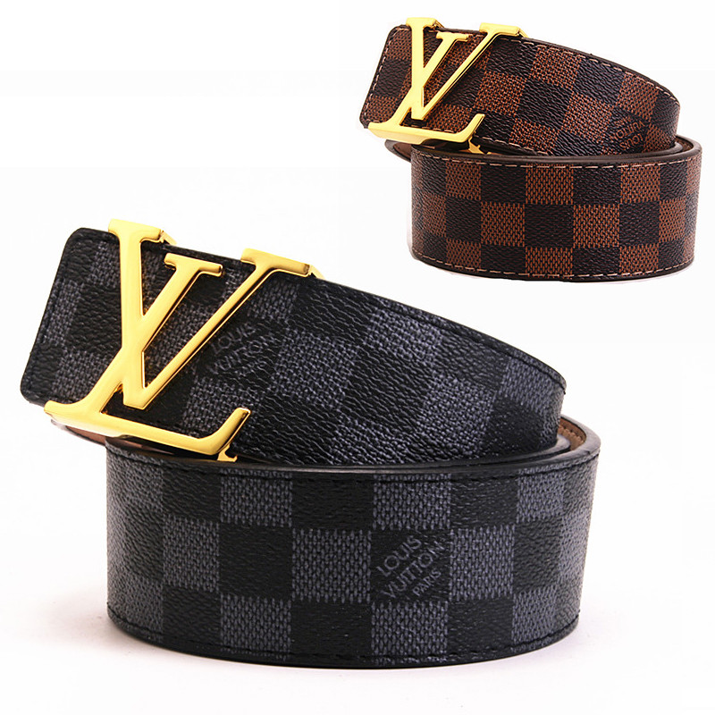 Women Men Belt 3.8cm Cowhide Leather Buckle Belt Unisex