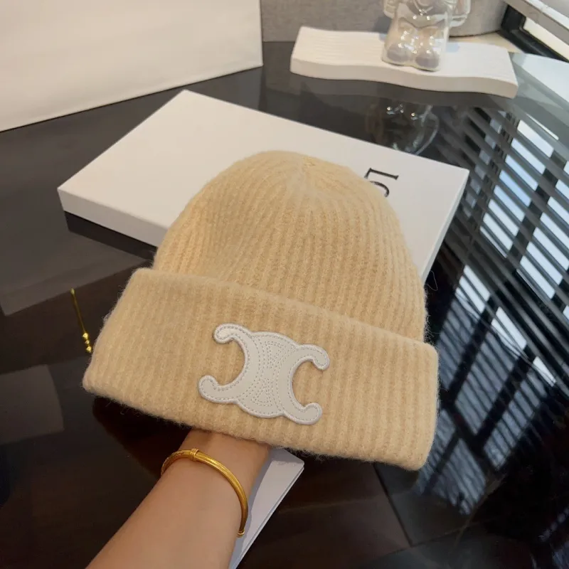 Men Women Beanie Hat Winter Wool Knitted Baggy Pull On Soft Caps