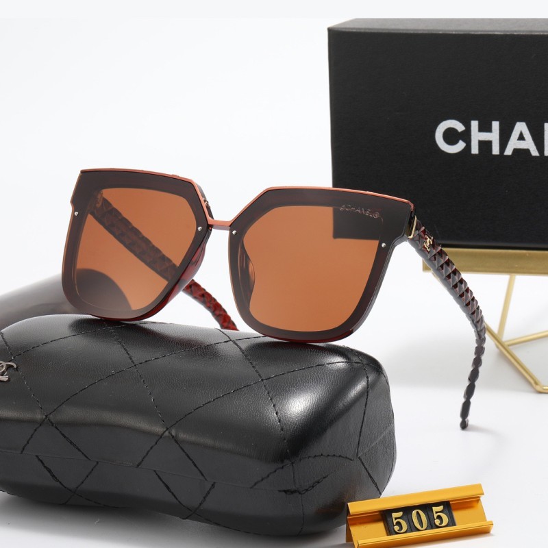 CHANEL Champagne PC Multi AC Women's Outdoor Square Sunglasses