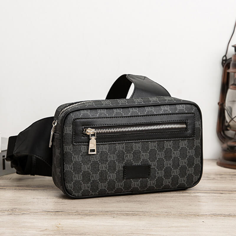 Men Bumbag Belt Bag Waist Pack Crossbody Bag Leather Shoulder Hip Chest Pouch Phone Purse