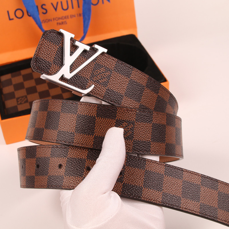 Women Men Belt 3.8cm Cowhide Leather Buckle Belt Unisex with Wallets
