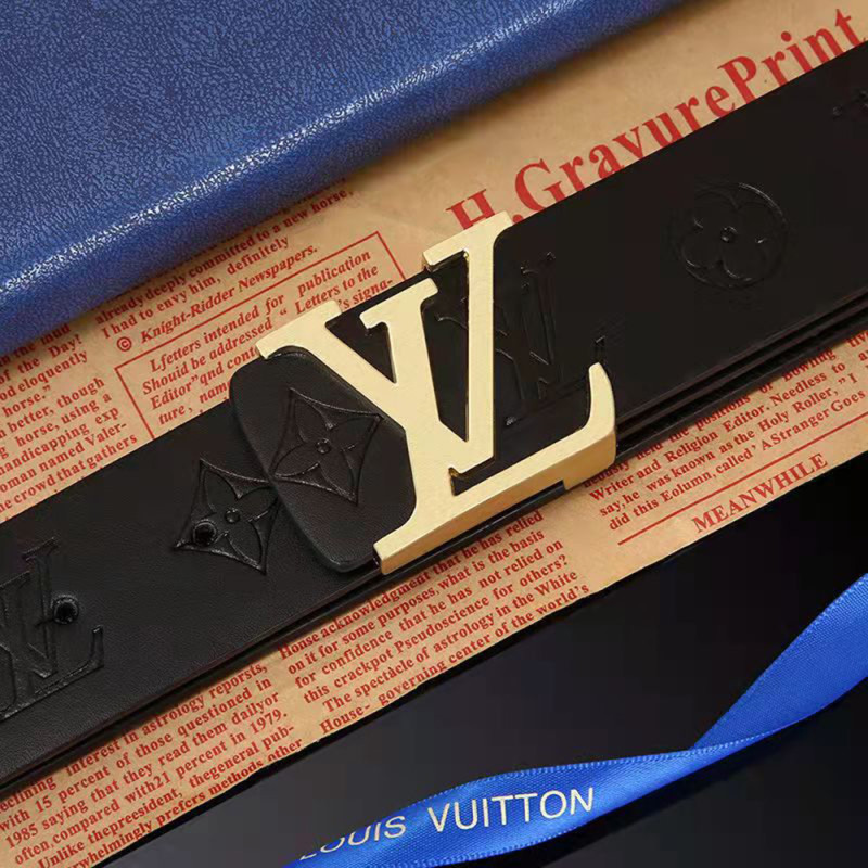 Women Men Belt 3.8cm Cowhide Leather Buckle Belt Unisex