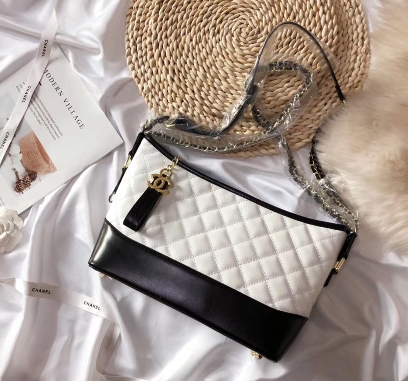 CHANEL Colorful Fashion Aged Calfskin Zipper & Hasp Criss-cross Genuine Leather Women's Handbags Tote Bags Wallet Combination Bags