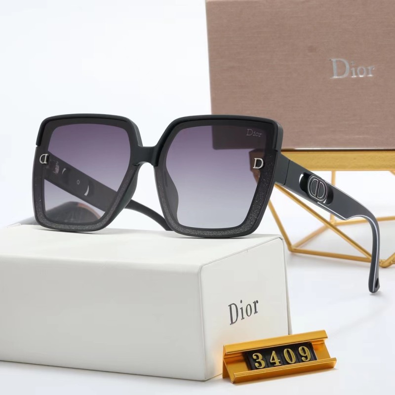 DIOR S Black PC Multi AC Women's Outdoor Square Sunglasses