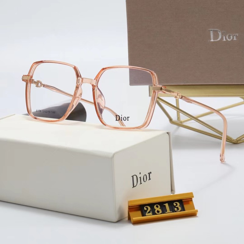 DIOR S Black PC Clear AC Women's Outdoor Square Sunglasses