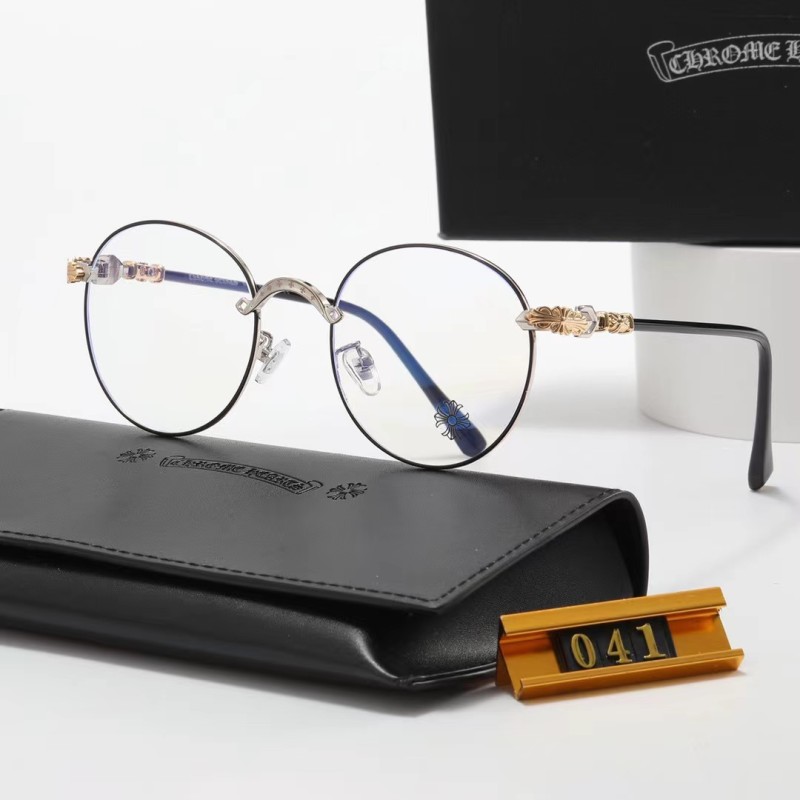 Chrome Hearts Champagne PC Clear AC Women's Outdoor Retro Sunglasses