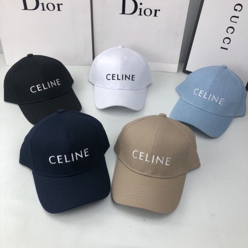 CELINE Colorful Casual Vintage Cotton Women's Adult Embossed Cap