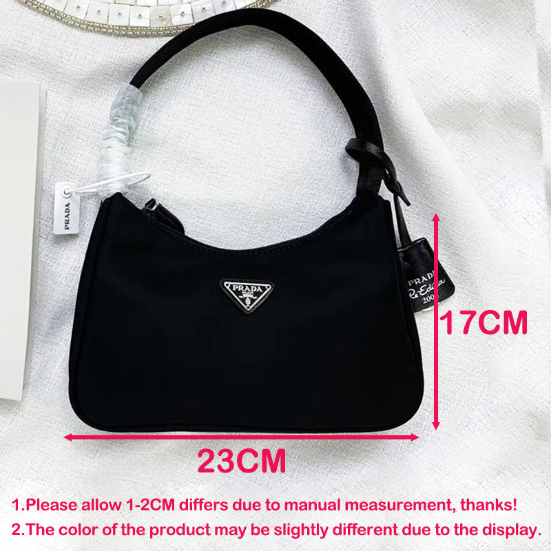 Women Zip Shoulder Bag Hobo Nylon Mini Tote Small Handles Bag Handbags