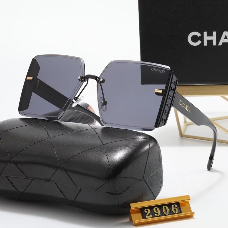 CHANEL Champagne PC Multi AC Women's Outdoor Rimless Sunglasses