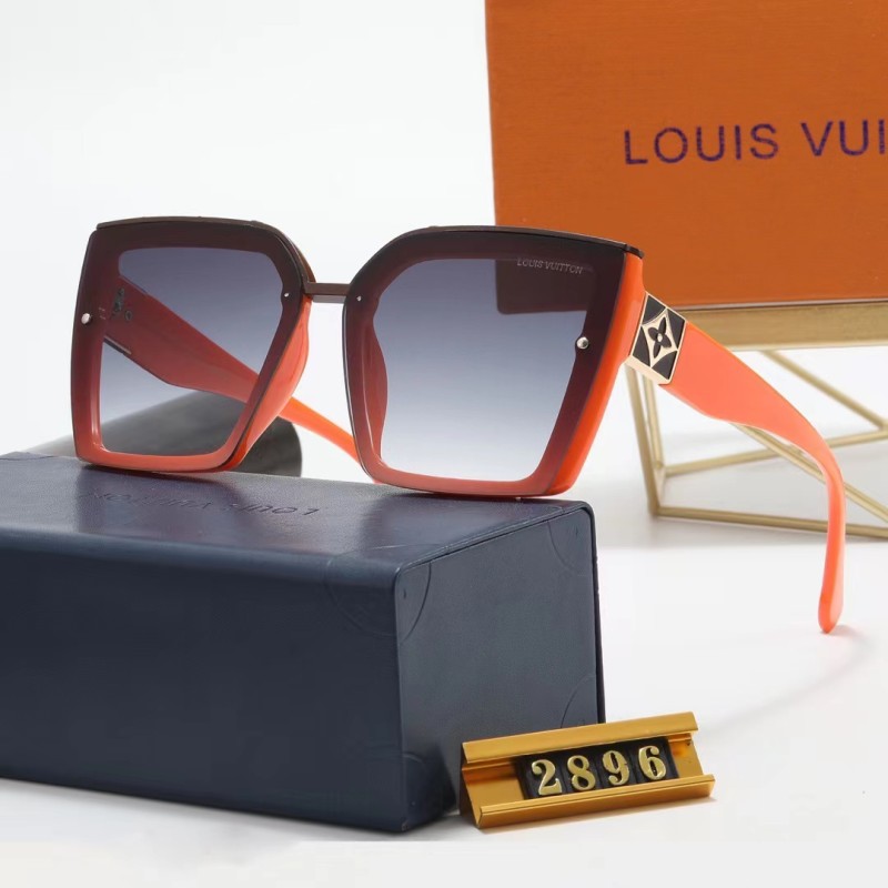 LOUIS VUITTON S Black PC Multi AC Women's Outdoor Square Sunglasses