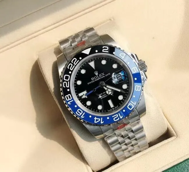 Men's Bracelet Watch Date Auto Machinery Watches 40MM Waterproof Clock