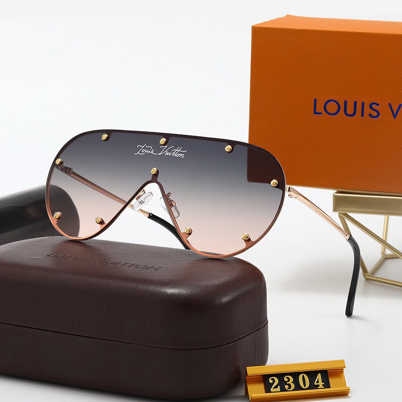 LOUIS VUITTON Champagne Metal Multi AC Women's Outdoor Personality
