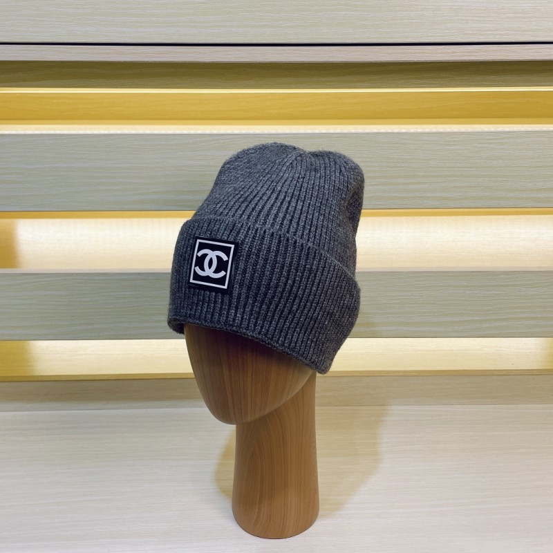 Men Women Beanie Hat Winter Wool Knitted Baggy Pull On Soft Caps