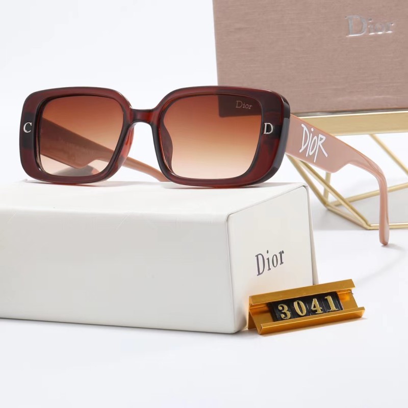 DIOR S Black PC Multi AC Women's Outdoor Rectangle Sunglasses