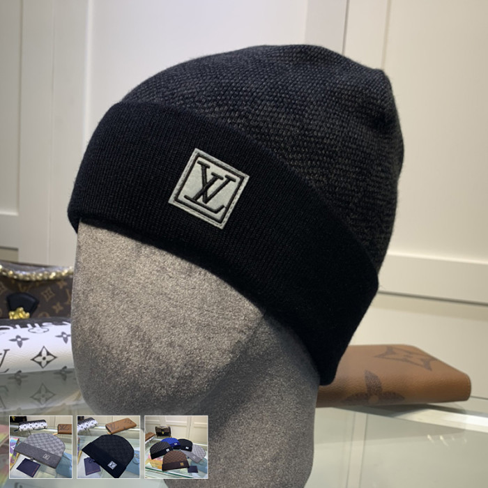 Men Women Beanie Hat Winter Wool Knitted Baggy Pull On Soft Caps