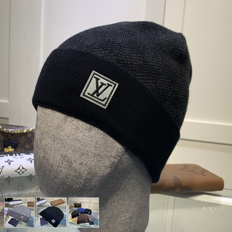 Men Women Beanie Hat Winter Wool Knitted Baggy Pull On Soft Caps