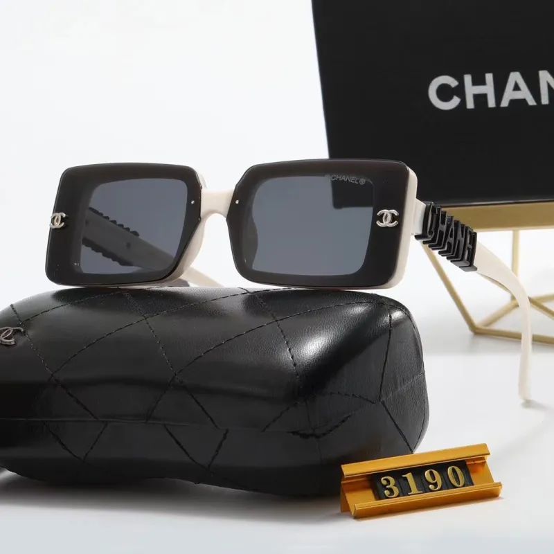 CHANEL S Black PC Multi AC Women's Outdoor Rectangle Sunglasses