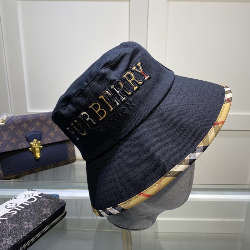 BURBERRY Black Outdoor Vintage Cotton Women's Adult Plain Fishing cap