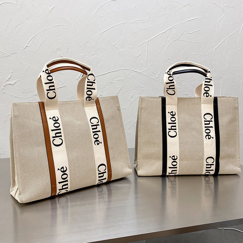 Women Cotton Canvas Tote Medium Large Shoulder Shopping Bag Handbags