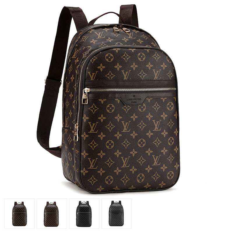 Men Women Backpack Leather Outdoor Sports School Bag Travel Laptop Bag
