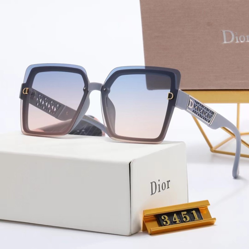 DIOR S Black PC Multi AC Women's Outdoor Square Sunglasses