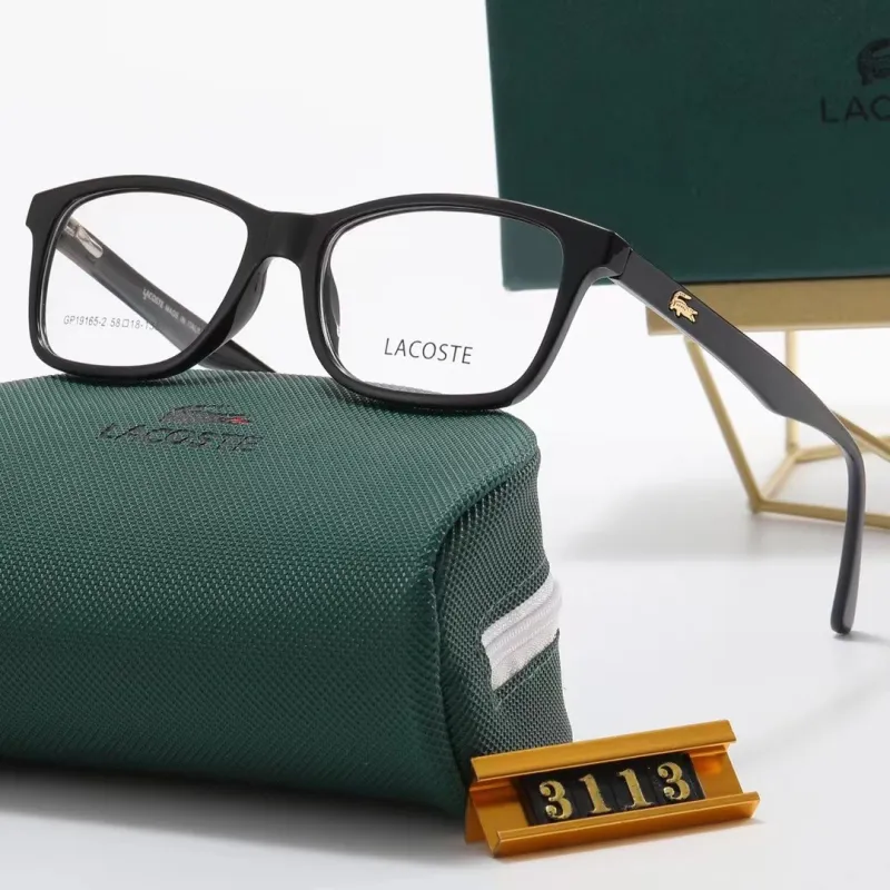 LACOSTE S Black PC Clear AC Women's Outdoor Rectangle Sunglasses