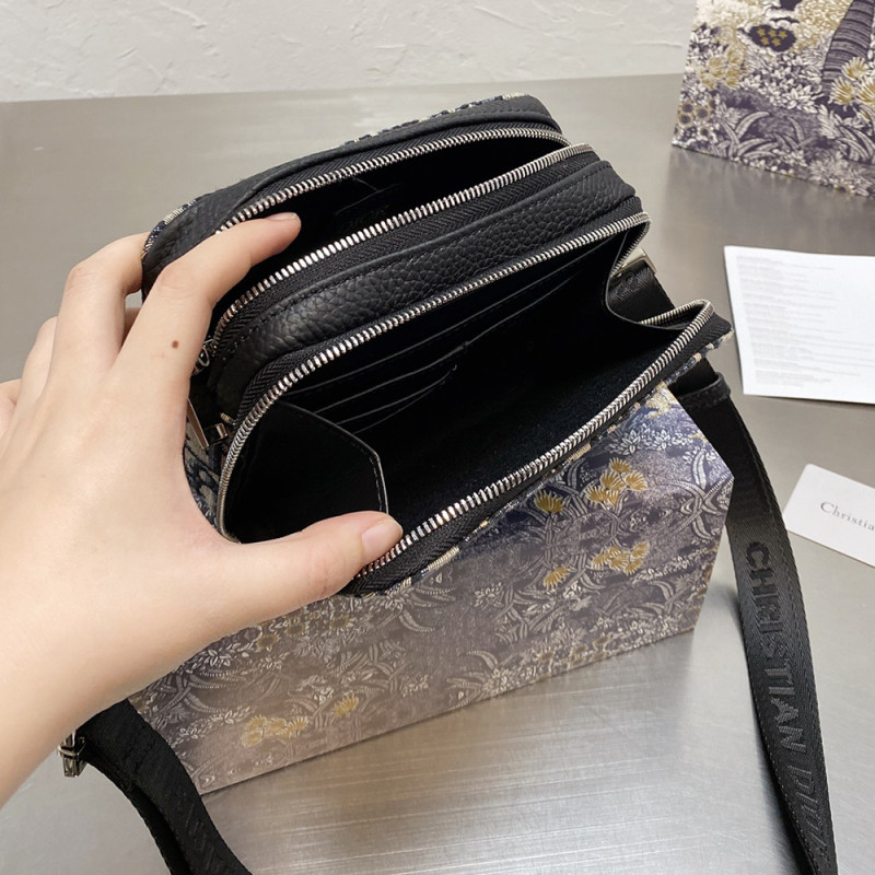 Men Messenger Shoulder Bag Leather Crossbody Sling Handbags Business Houlder Bag