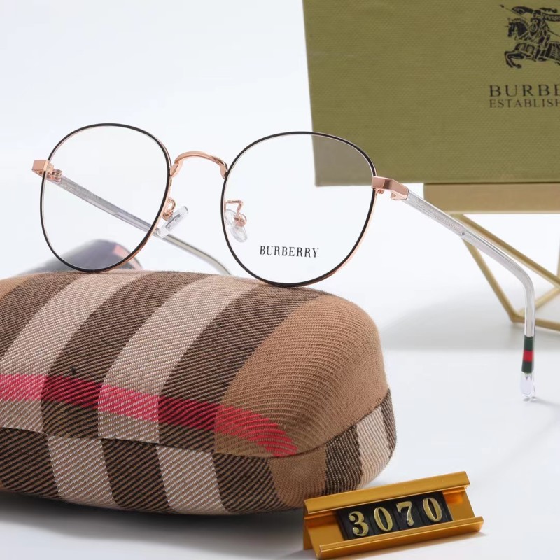 BURBERRY Champagne PC Clear AC Women's Outdoor Retro Sunglasses