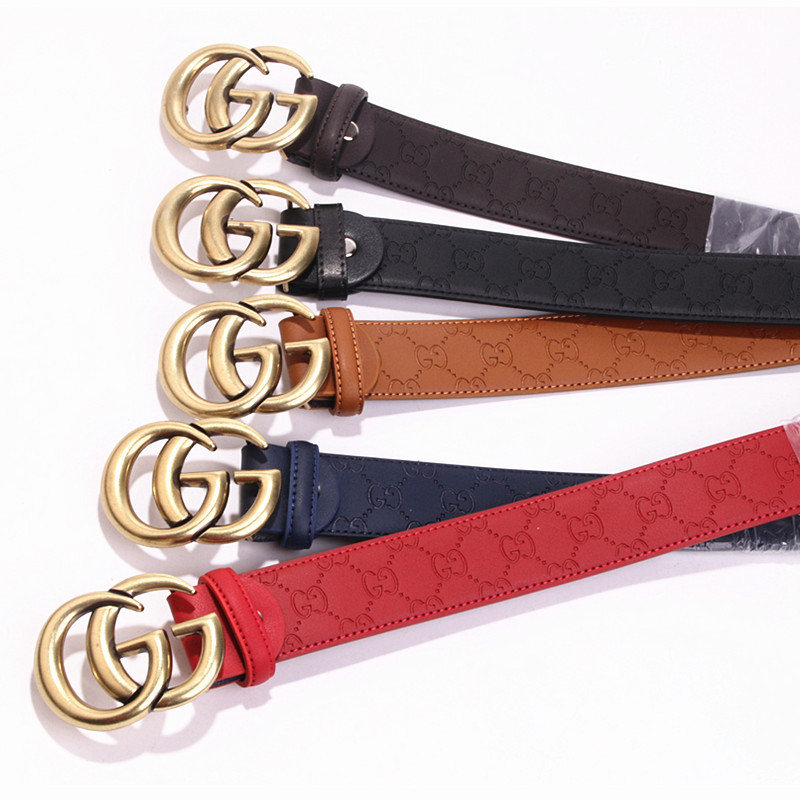 Women Men Belt 3.8 cm Cowhide Leather Buckle Belt Unisex Waistband Waist Strap