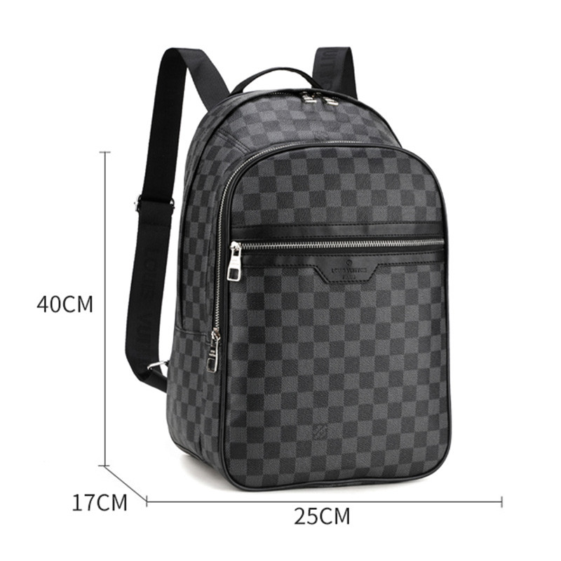 Men Women Backpack Leather Outdoor Sports School Bag Travel Laptop Bag