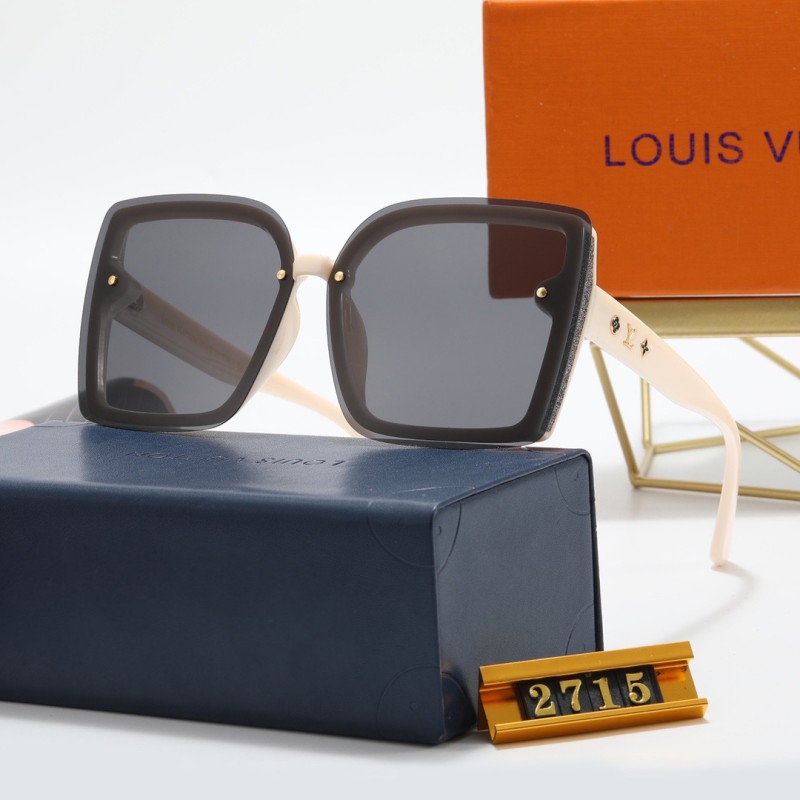 LOUIS VUITTON S Black PC Multi AC Women's Outdoor Square Sunglasses