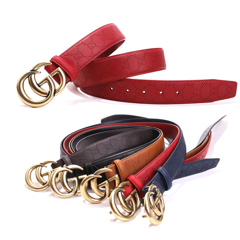 Women Men Belt 3.8 cm Cowhide Leather Buckle Belt Unisex Waistband Waist Strap