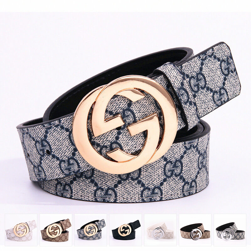 Women Men Belt 3.7 cm Cowhide Leather Buckle Belt Unisex Waistband Waist Strap