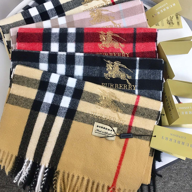 Women Men Logo Scarf Wool Cashmere Scarves Shawl Blanket Wrap Knit