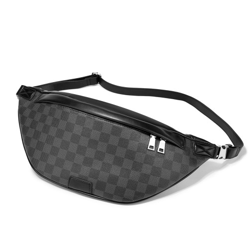 Men Bumbag Belt Bag Waist Pack Crossbody Bag Leather Shoulder Hip Chest Pouch Phone Purse