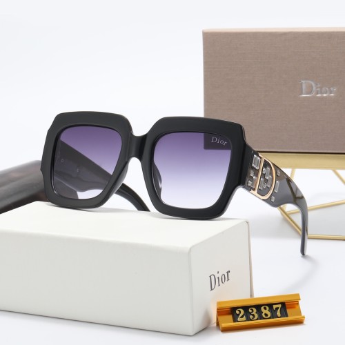 DIOR S Black PC Multi AC Women's Outdoor Square Sunglasses