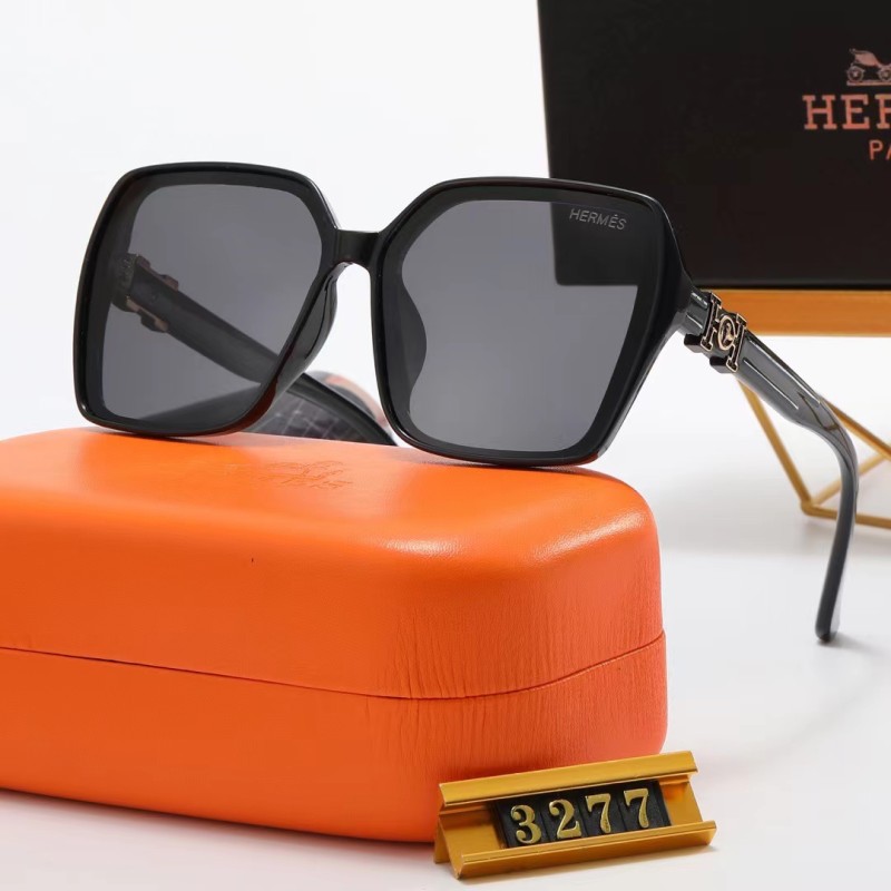 HERMES S Black PC Multi AC Women's Outdoor Fashion Sunglasses