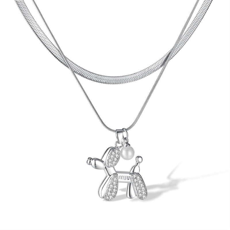 Wholesale Stainless Steel Necklace and Copper Puppy