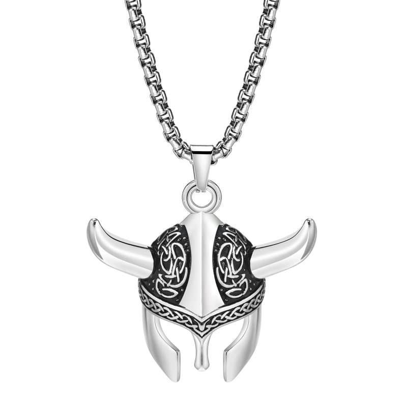 Wholesale Stainless Steel Viking Mask Pendant