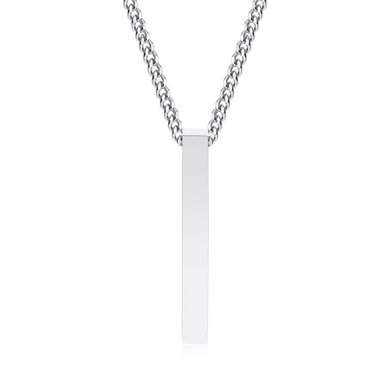 Wholesale Stainless Steel Rectangle Necklace