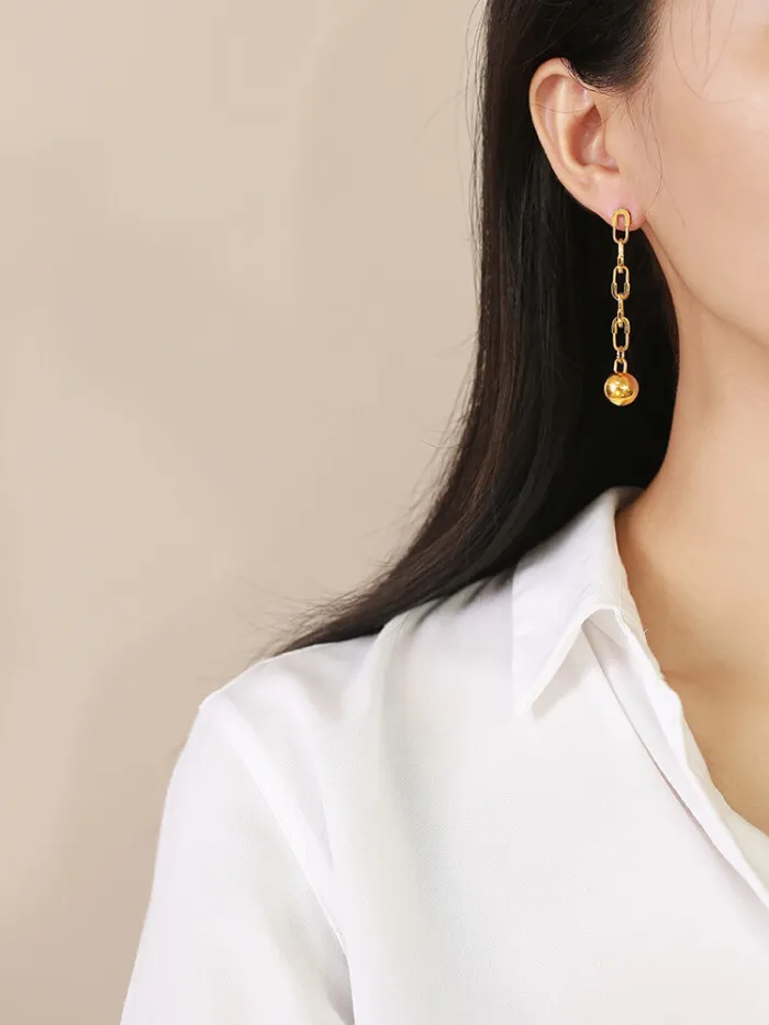 Wholesale Stainless Steel Paperclip Earring