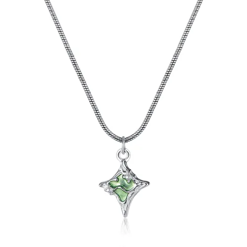 Wholesale Women Stainless Steel Quadrangle Necklace