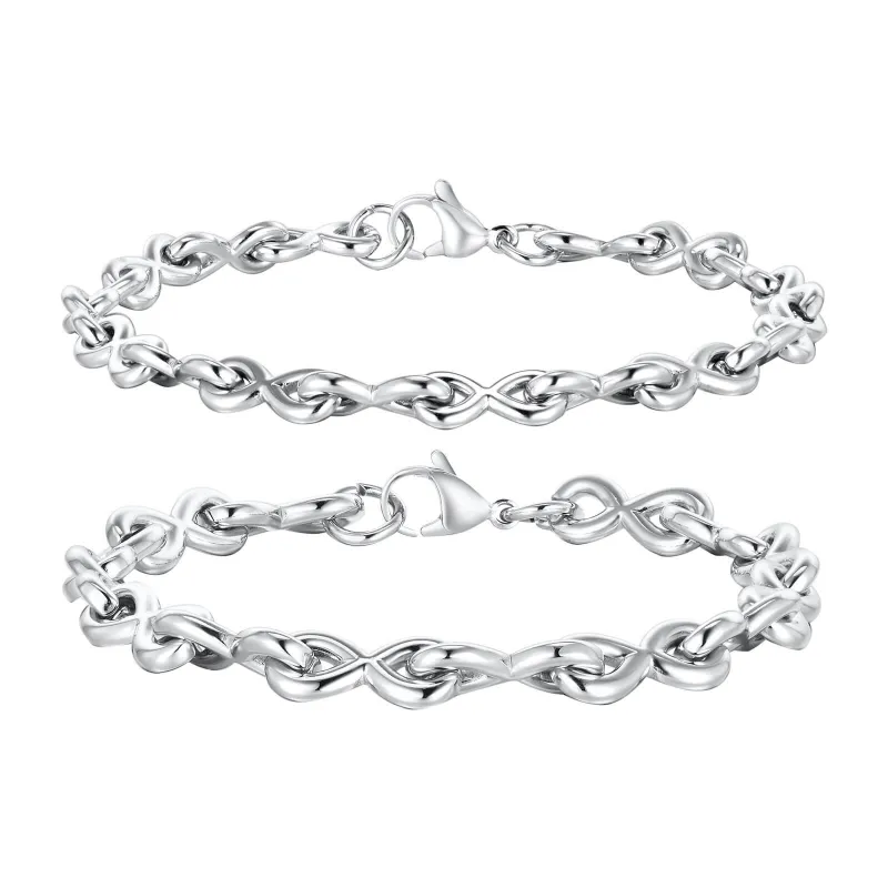 Wholesale Stainless Steel Men Infinitely Bracelet