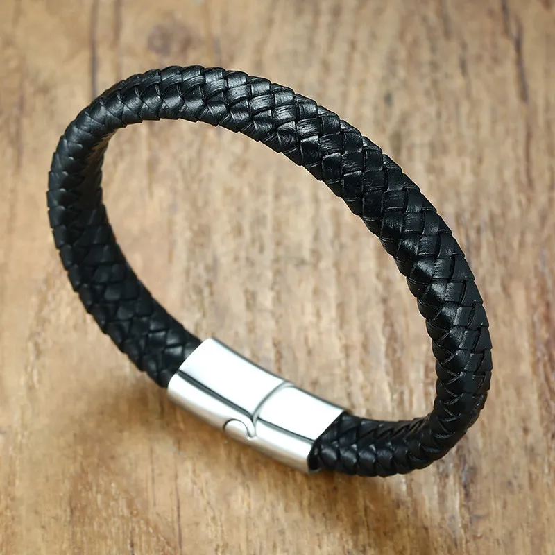 Wholesale Stainless Steel His and Hers Leather Bracelets