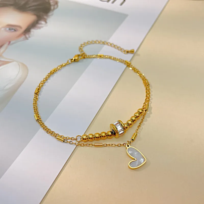 Wholesale Summer Ins Stainless Steel Anklet